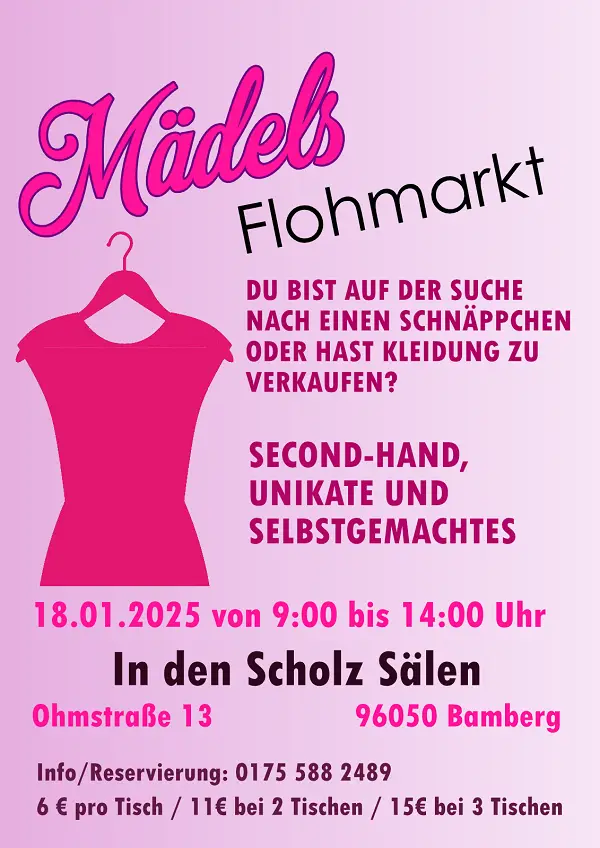 Flohmarkt Plakat mit Text