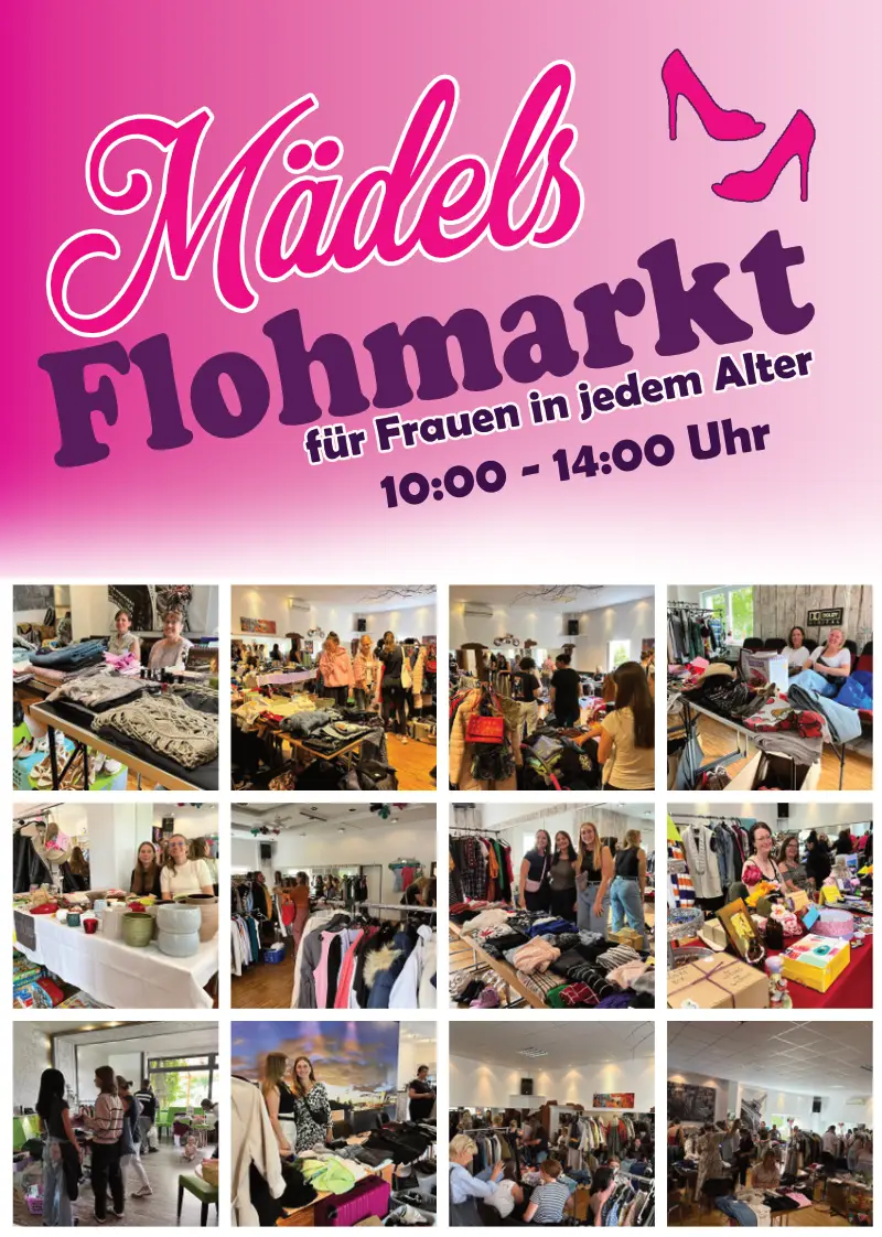 Flohmarkt Plakat mit Text